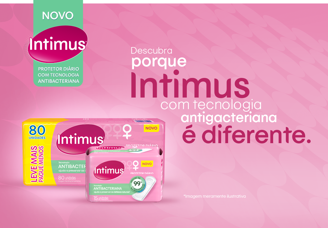 Descubra porque intimus com tecnologia antigacteriana é diferente.