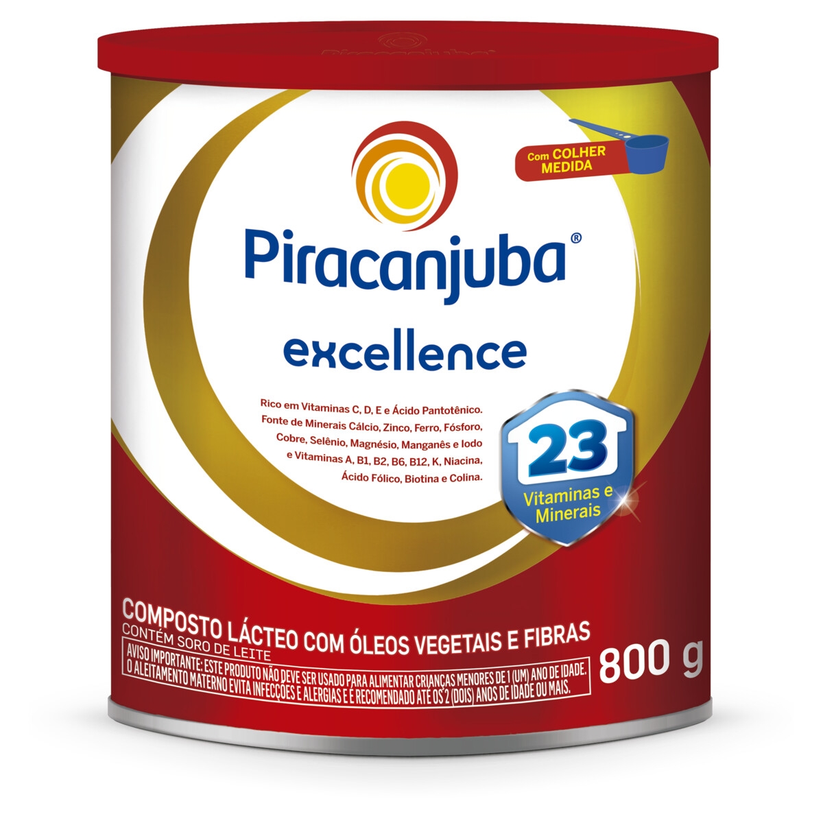 Composto Lácteo Infantil Piracanjuba Excellence Fase Pré Escolar 800g