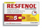Resfenol Paracetamol 400mg + Cloridrato Fenillefrina 4mg + Maleato de Clorfeniramina 4mg 20 cápsulas