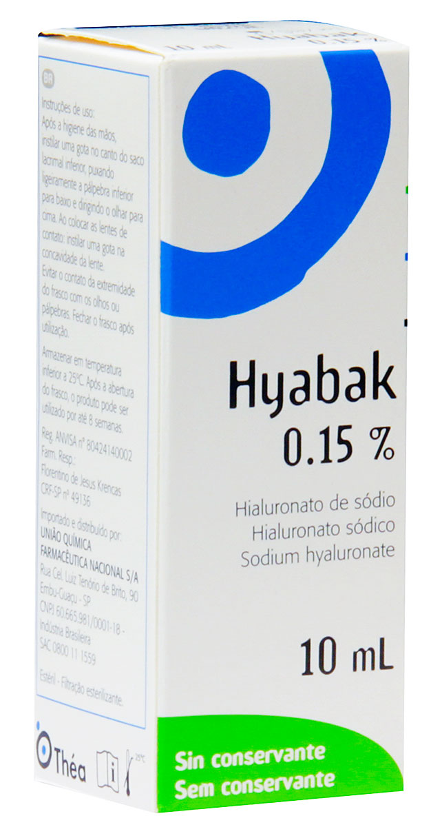 Colírio Hyabak com 10ml Menor preço em Colírio Hyabak com 10ml