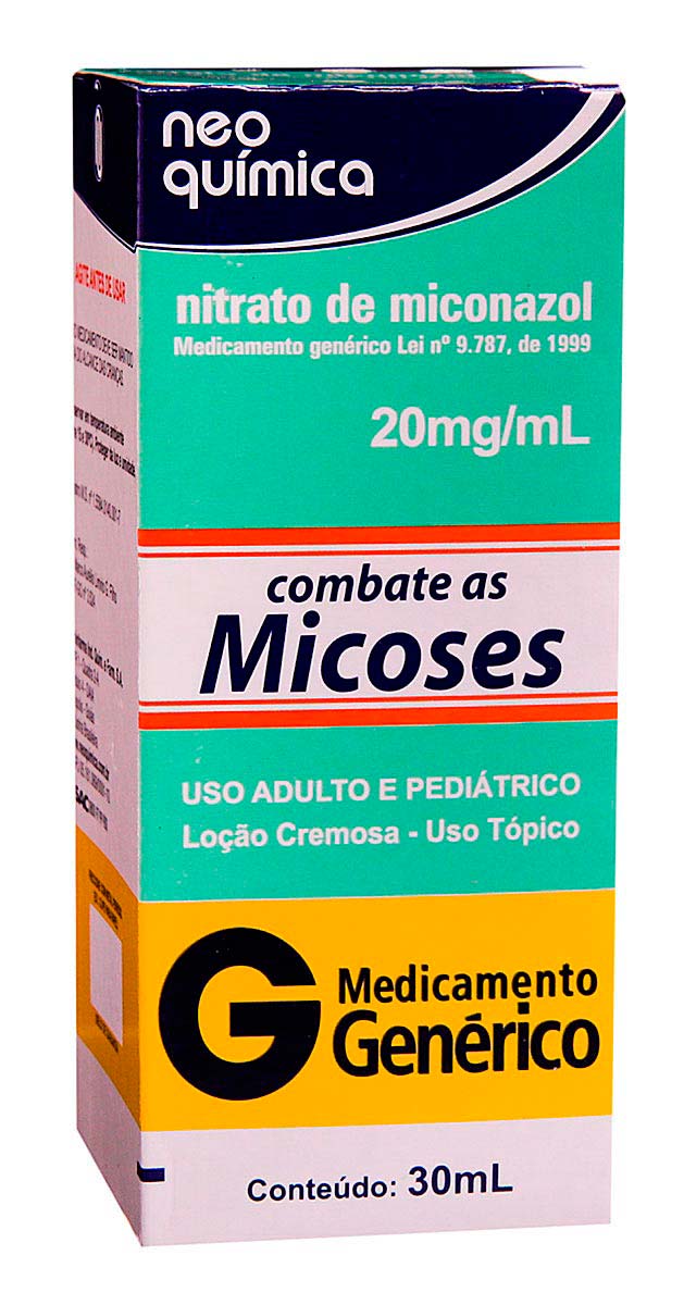 Nitrato de Miconazol 20mg/ml Loção 30ml Neo Química Drogasil Nitrato de Miconazol 20mg/ml Loção 30ml Neo Química Drogasil