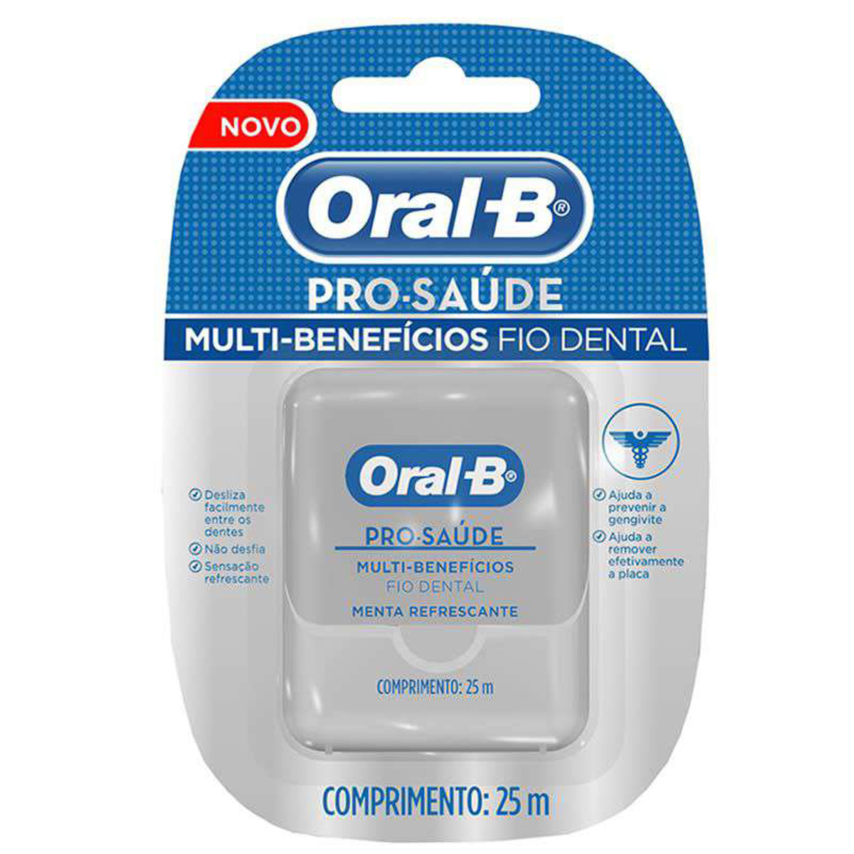 Fio Dental Oral B Pro Saúde com 25 metros Menor preço em Fio Dental Oral B Pro Saúde com 25 metros