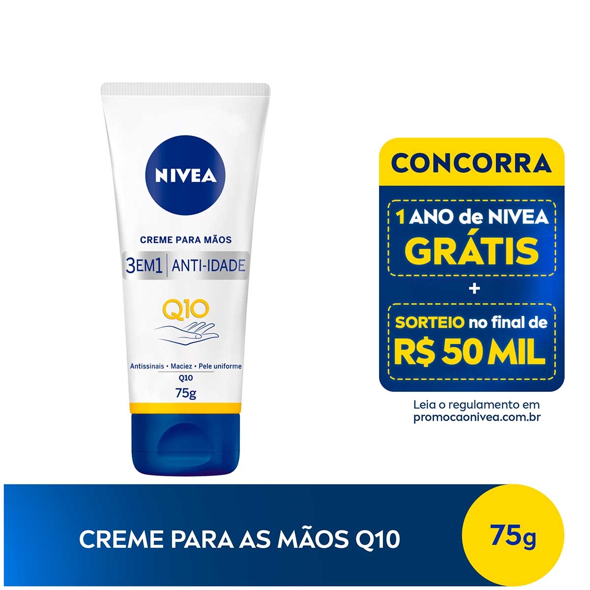 Creme para as Mãos Nivea Q10 Plus Anti-Idade com 75g