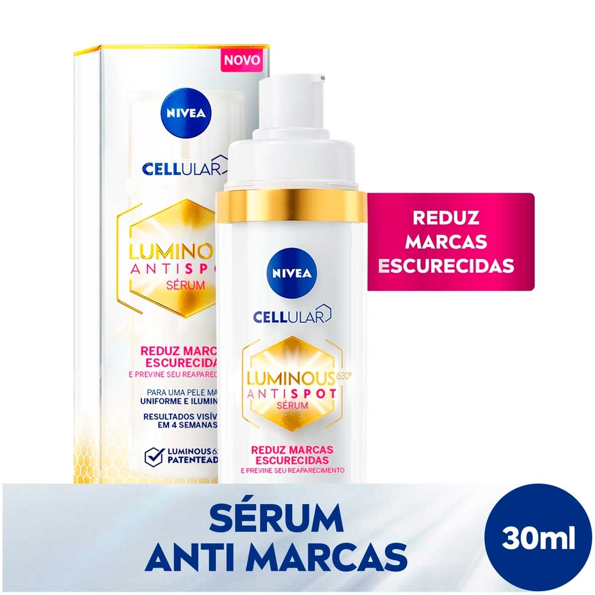 Sérum Facial Nivea Luminous 630° Antispot com 30ml Menor preço em Sérum Facial Nivea Luminous 630° Antispot com 30ml