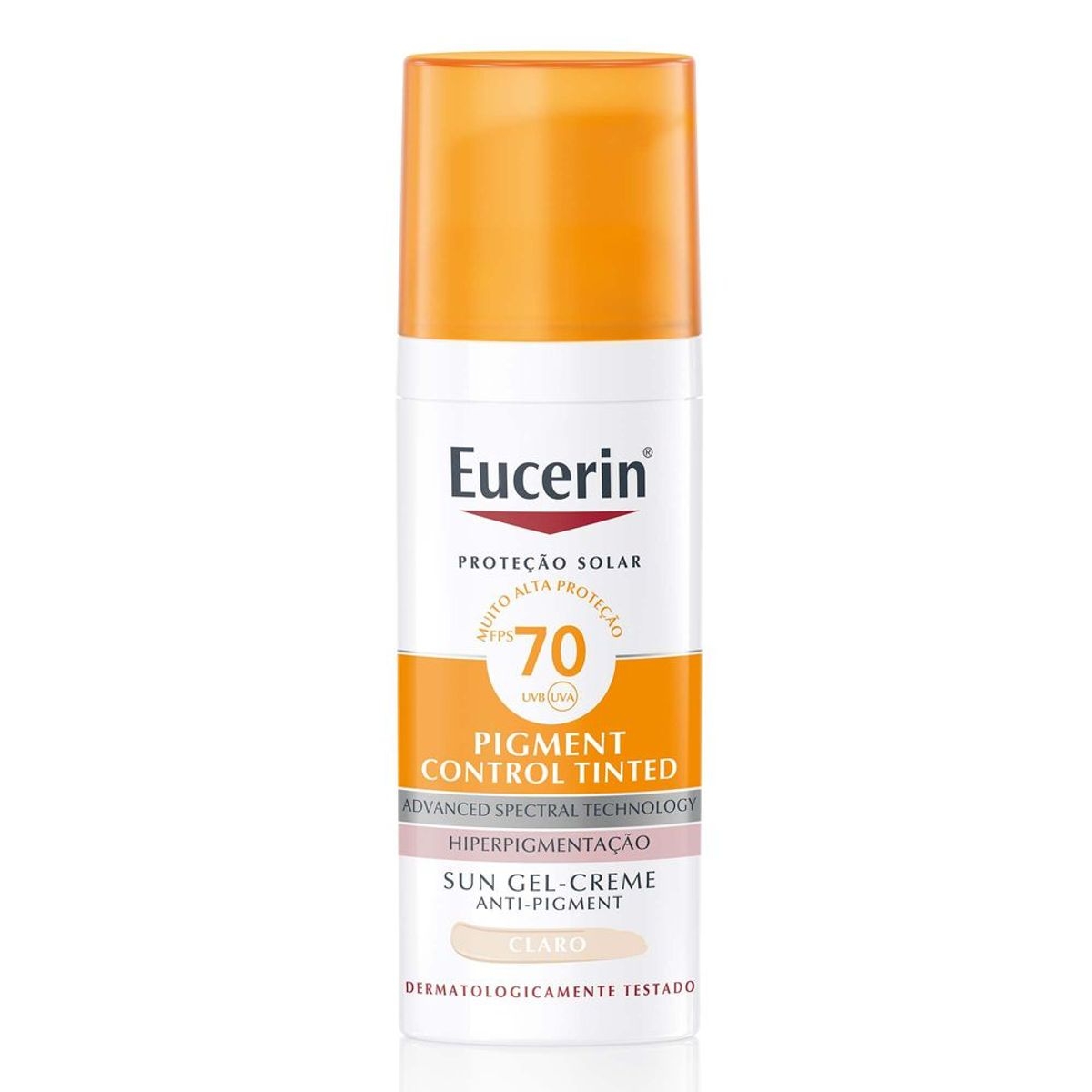 Protetor Solar Facial Eucerin Sun Pigment Control Tinted Claro FPS 70 - 50ml Menor preço em Protetor Solar Facial Eucerin Sun Pigment Control Tinted Claro FPS 70 - 50ml