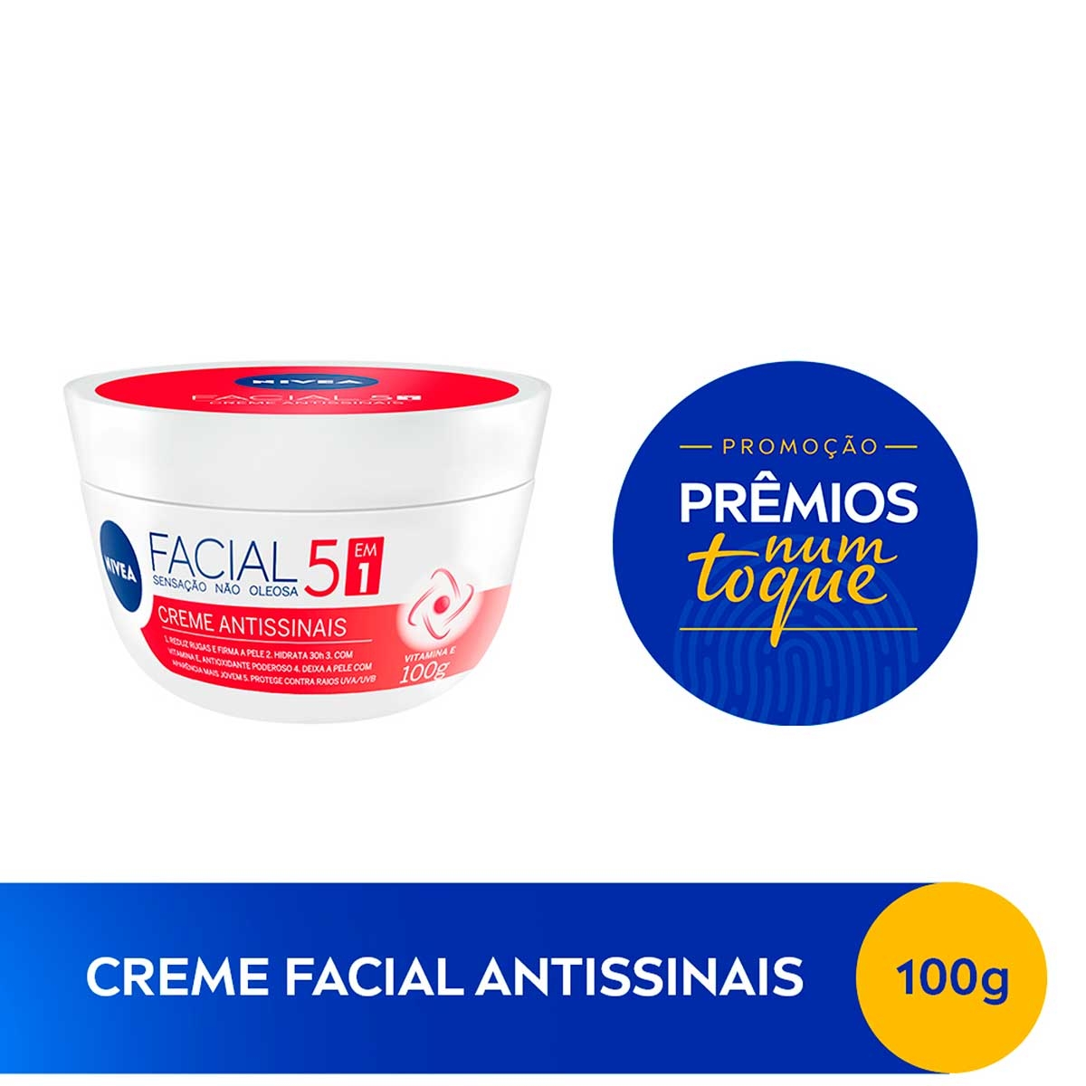Hidratante Facial Nívea Antissinais Creme 100g