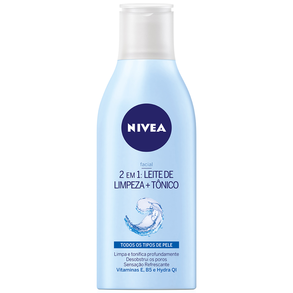 Nivea 2 em 1 Leite de Limpeza + Tônico Facial com 200ml 200ml