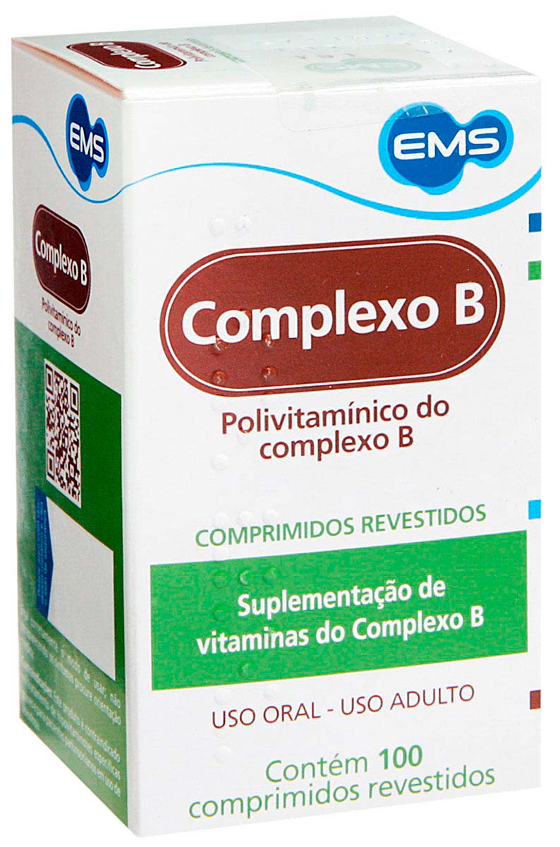 Vitamina Complexo B 100 Comprimidos Complexo B | Drogasil