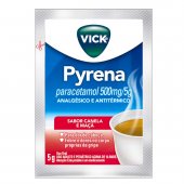 Vick Pyrena Paracetamol 500mg/5g Sabor Maçã e Canela Pó para Solução Oral 5g