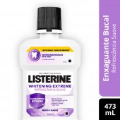 Enxaguante Antisséptico Bucal Listerine Whitening Extreme Menta com 473ml
