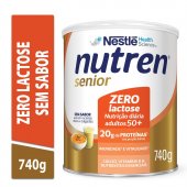 Complemento Alimentar Nutren Senior 50+ Sem Sabor Zero Lactose 740g
