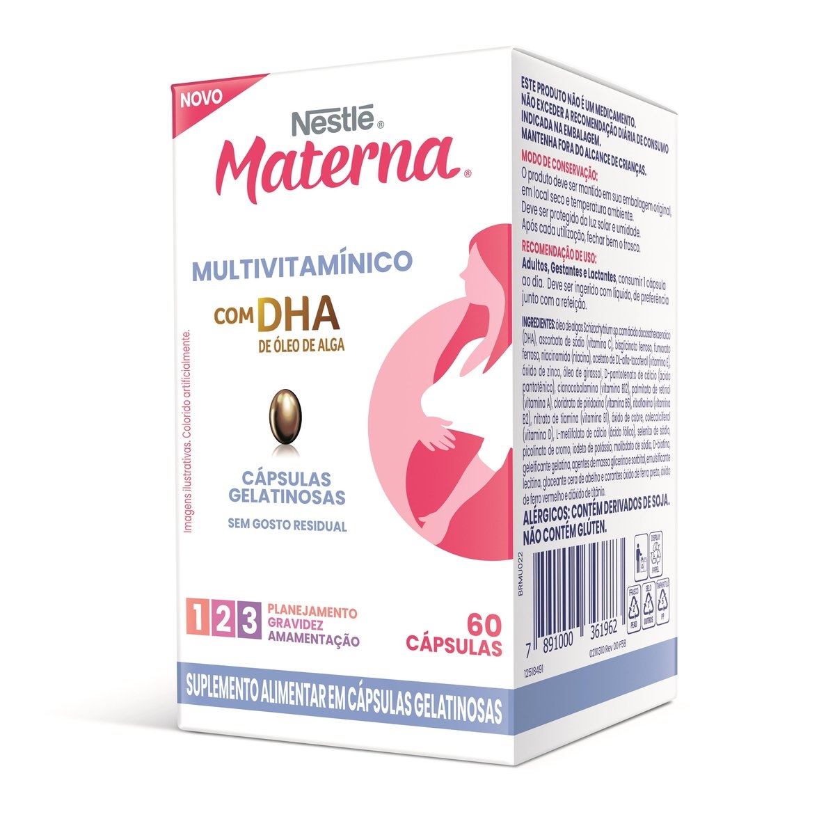 Suplemento Alimentar Nestlé Materna Multivitamínico DHA: preço | Drogasil
