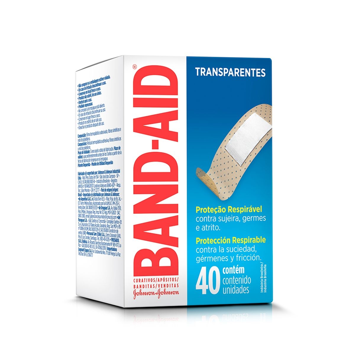 Band-Aid Curativos Transparentes com 40 unidades Menor preço em Band-Aid Curativos Transparentes com 40 unidades