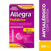 Antialérgico Allegra Pediátrico 6mg/ml Suspensão Oral 60ml com Seringa