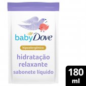 Sabonete Líquido Baby Dove Hidratação Relaxante Refil com 180ml