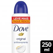 Desodorante Antitranspirante Aerosol Dove Original com 250ml