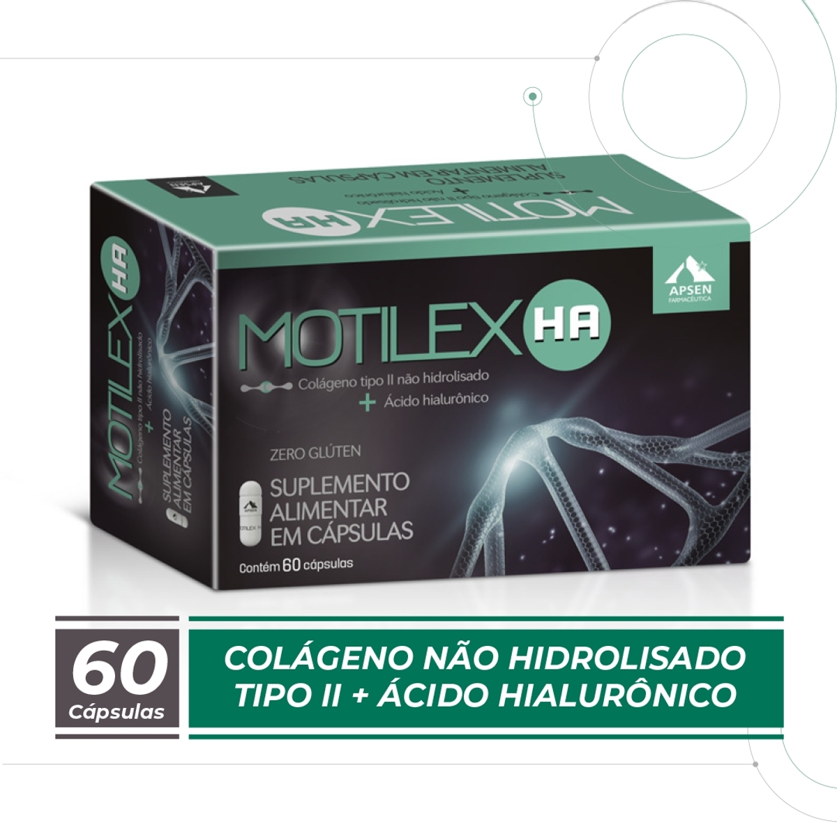 Suplemento Alimentar Motilex HA 60 cápsulas
