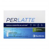 Suplemento de Lactase Perlatte 9000 FCC com 30 comprimidos