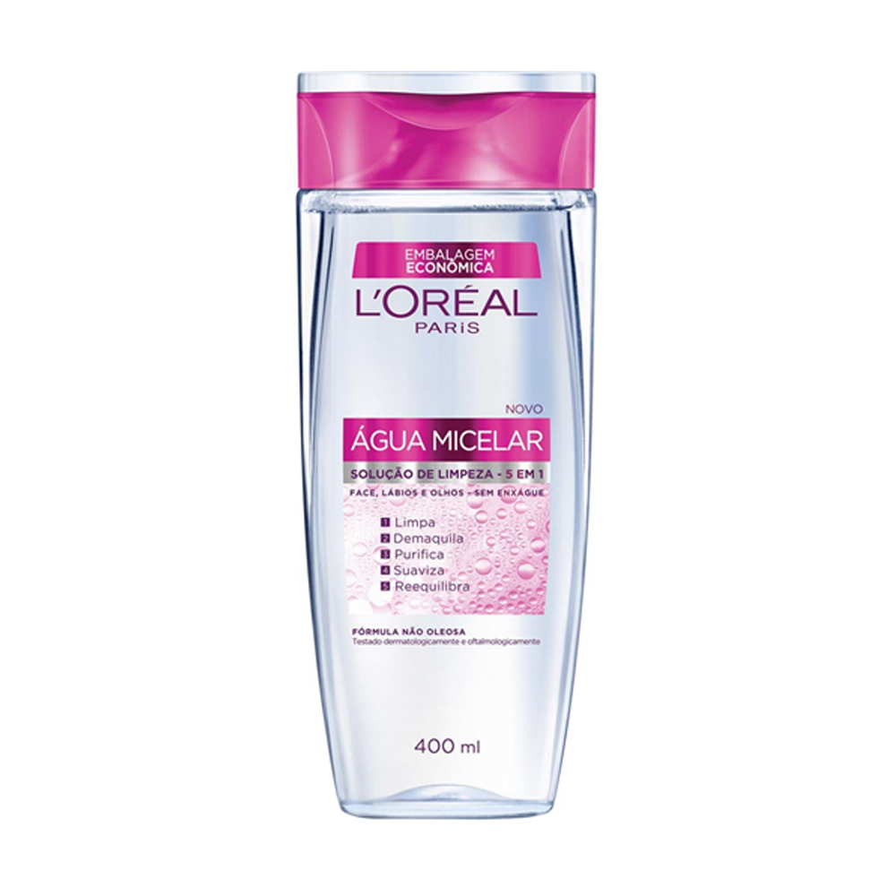 Água Micelar L'Oréal 5 em 1 com 400ml