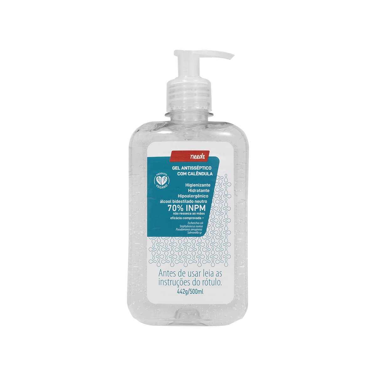 Álcool Gel 70% Antisséptico Needs com Calêndula com 500ml Menor preço em Álcool Gel 70% Antisséptico Needs com Calêndula com 500ml