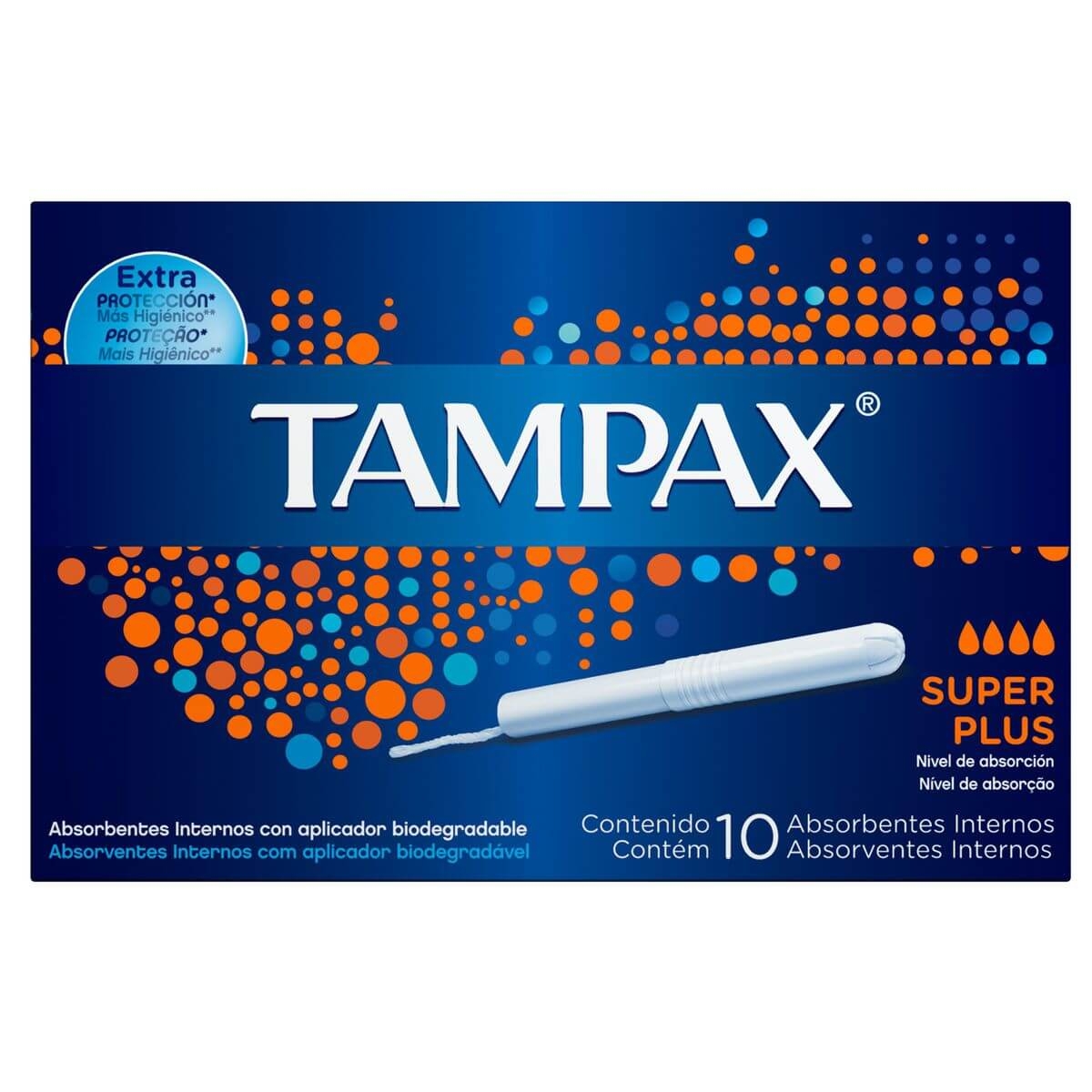 Absorvente Interno Tampax Super Plus com 10 unidades 10 Unidades