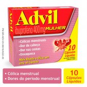 Advil Mulher 400mg com 10 cápsulas