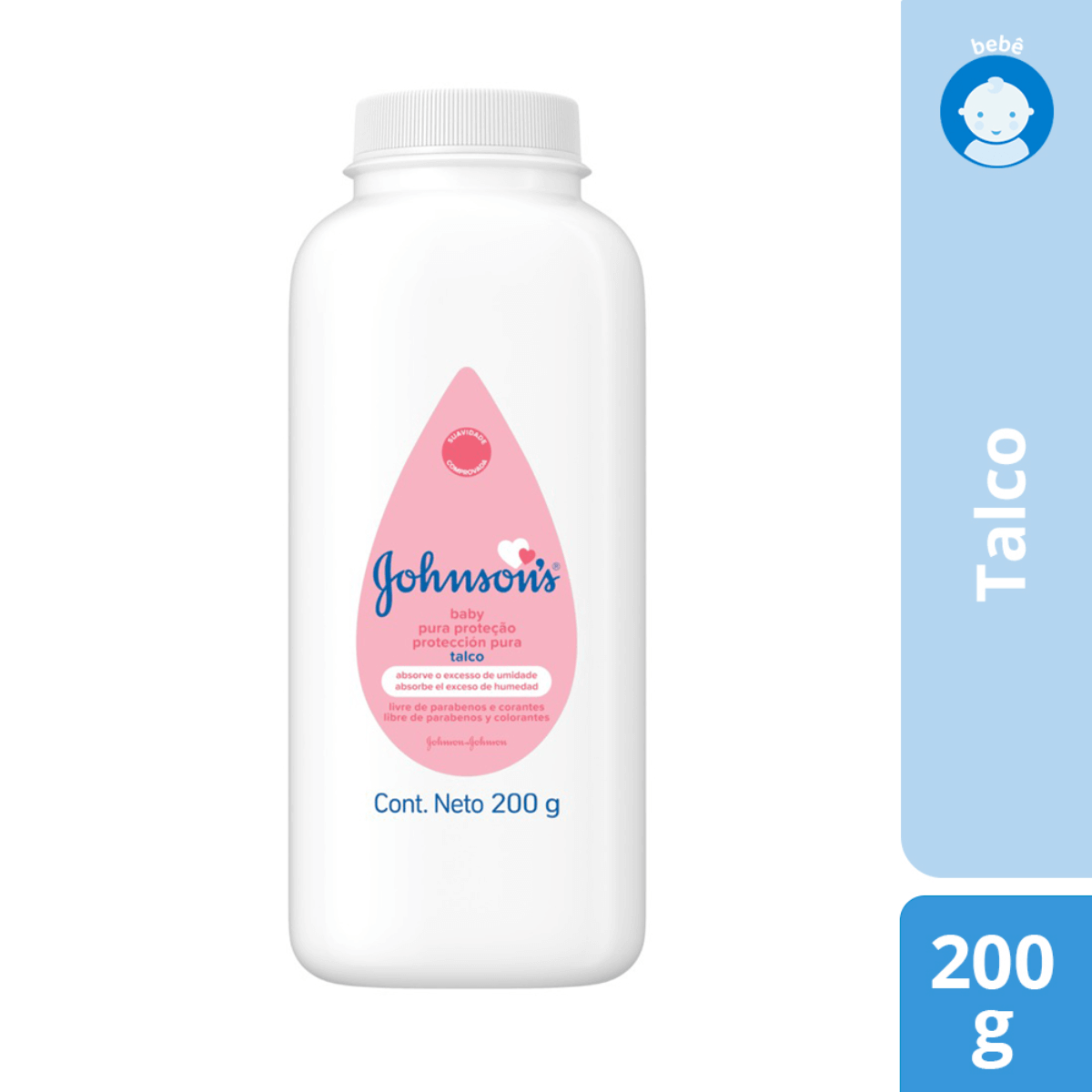 Talco Johnson's Baby Pura Proteção com 200g Menor preço em Talco Johnson's Baby Pura Proteção com 200g