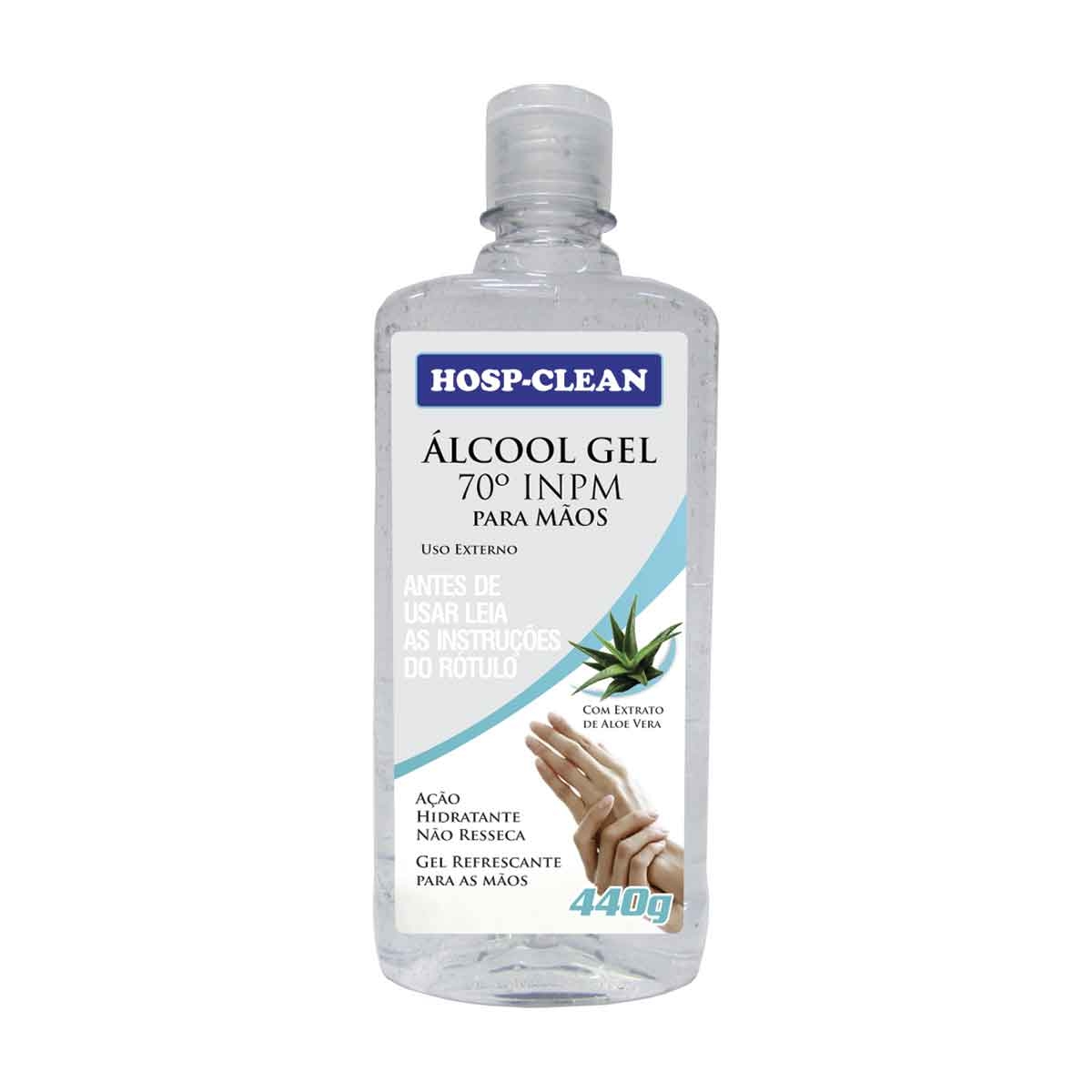 Álcool Gel 70% para Mãos Hosp-Clean com 440g Menor preço em Álcool Gel 70% para Mãos Hosp-Clean com 440g