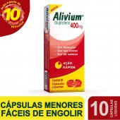 Alivium Ibuprofeno 400mg 10 cápsulas