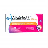 Allexofedrin Cloridrato de Fexofenadina 120mg 10 comprimidos
