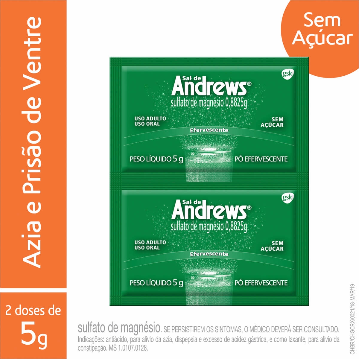 andrews sal de frutas 2x5 g