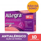 Antialérgico Allegra 60mg 10 comprimidos