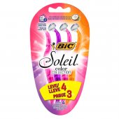 Depilador Descartável Bic Soleil Color Collection com 4 unidades