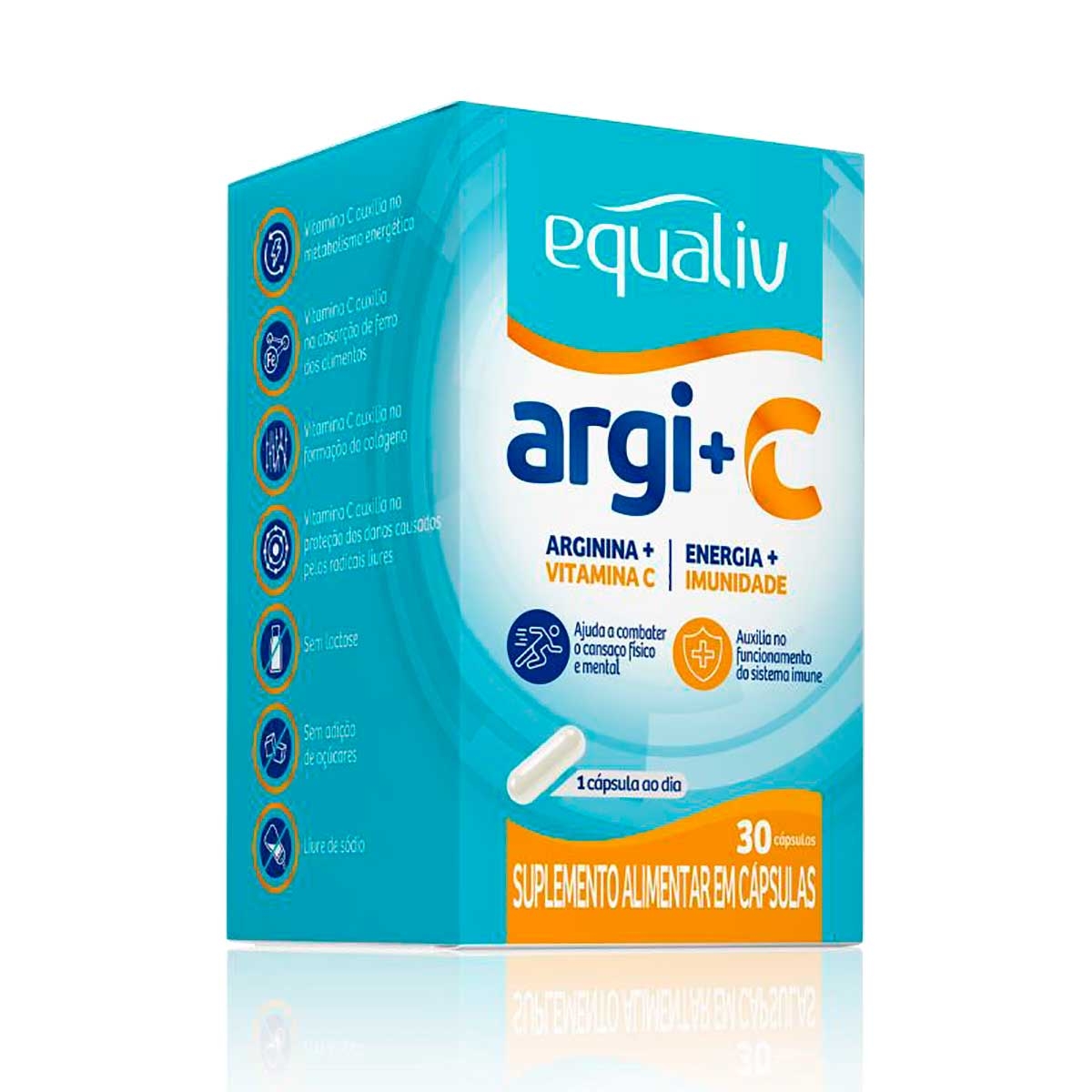 Suplemento Alimentar Argi+C Equaliv com 30 cápsulas Menor preço em Suplemento Alimentar Argi+C Equaliv com 30 cápsulas