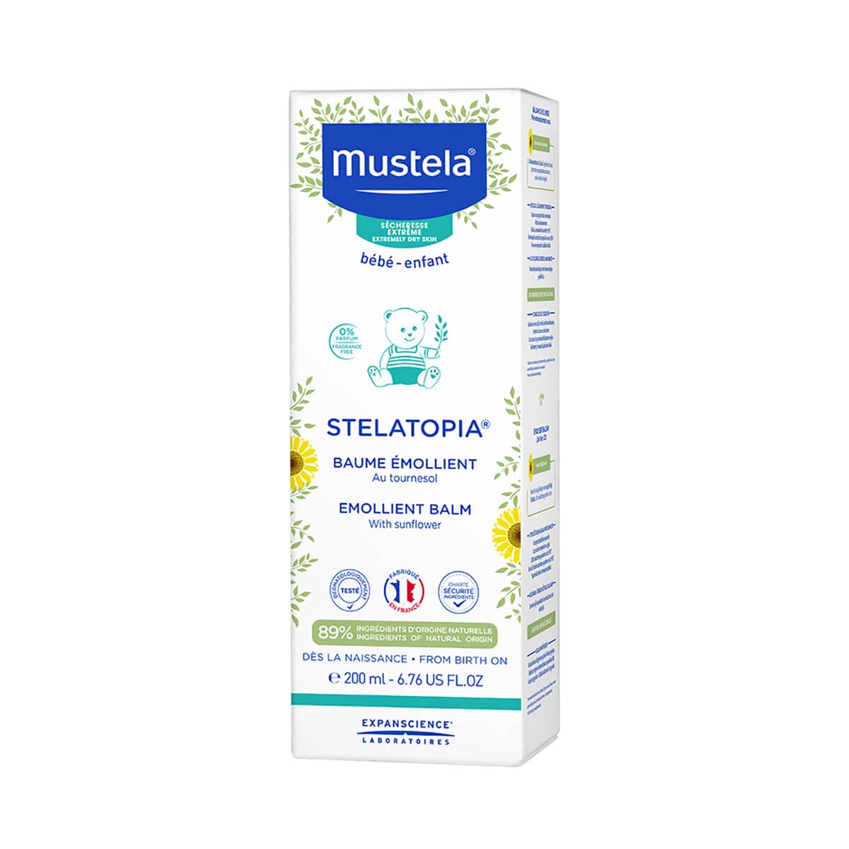 Bálsamo Emoliente Mustela Bebê Stelatopia para Pele Atópica com 200ml 200ml