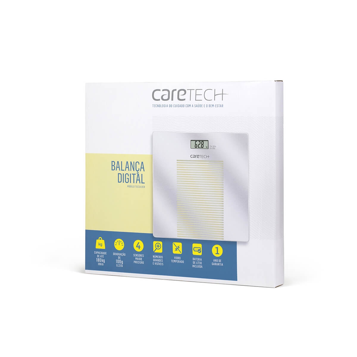 Balanca Digital Caretech Tecsilver 1 Unidade Drogasil