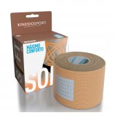 Bandagem Elástica Adesiva KinesioSport Soft Bege 5cm x5m