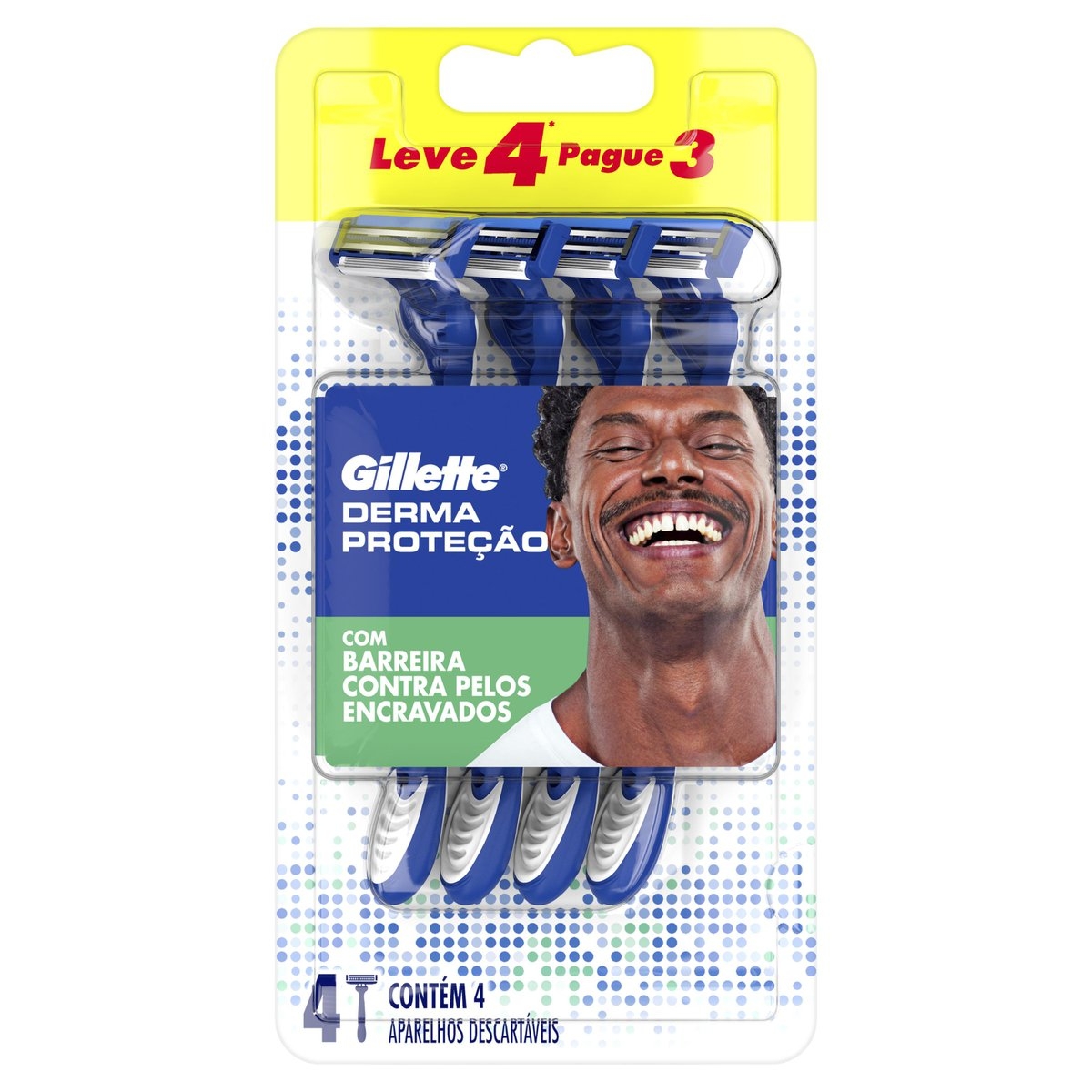 Barbeador Gillette Derma Proteção Descartável 4 unidades é boa?