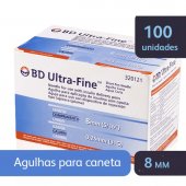 Agulha para Caneta Aplicadora de Insulina BD Ultra-Fine 8mm com 100 unidades