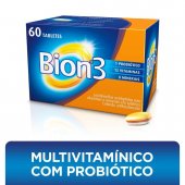 Multivitamínico com Probiótico Bion3 com 60 Tabletes
