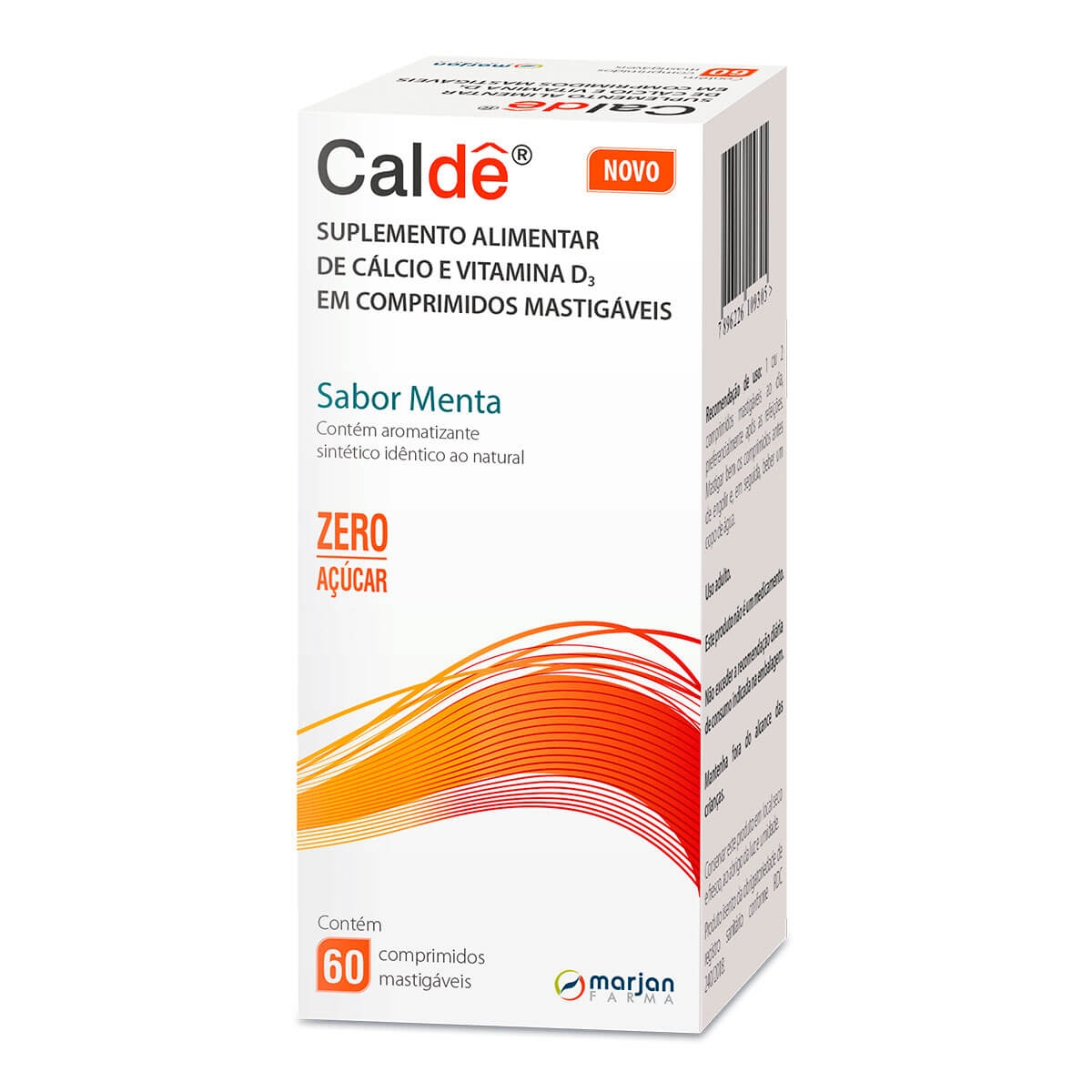 Suplemento Alimentar de Cálcio e Vitamnina D Caldê Sabor Menta com 60 comprimidos mastigáveis Menor preço em Suplemento Alimentar de Cálcio e Vitamnina D Caldê Sabor Menta com 60 comprimidos mastigáveis
