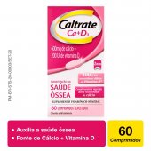 Caltrate Ca+D3 600mg + 200UI com 60 comprimidos
