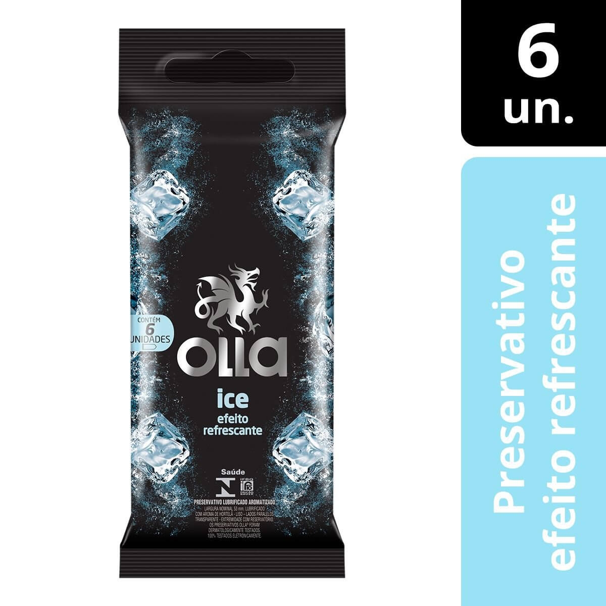 Camisinha Olla Ice com 6 unidades
