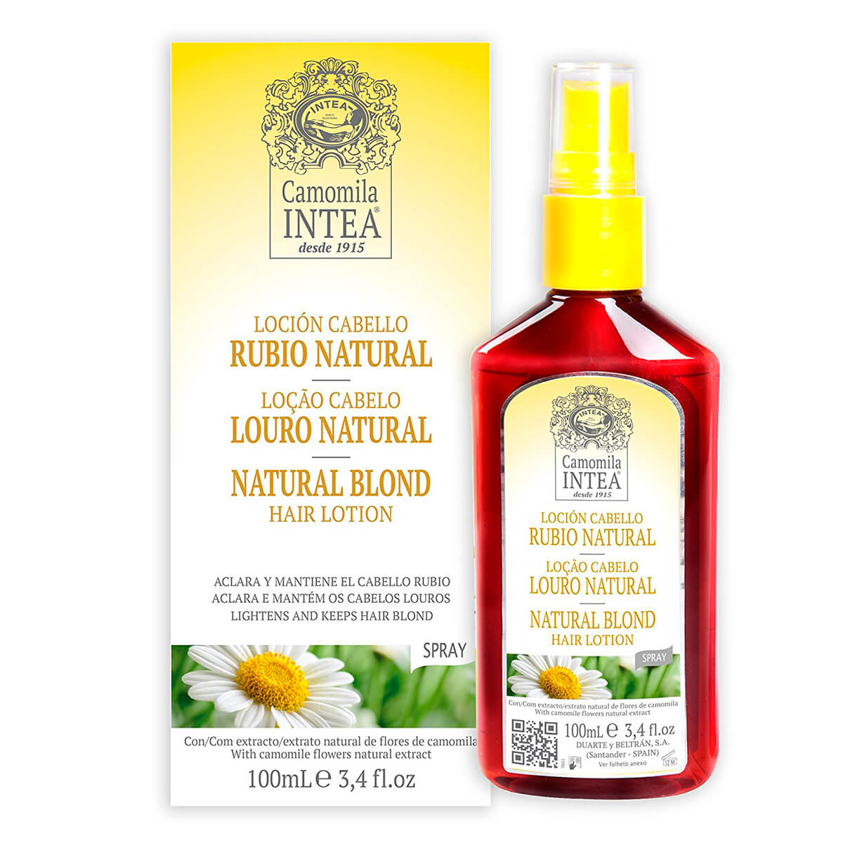 Loção Capilar Clareadora Camomila Intea Loiro Natural com 100ml 100ml