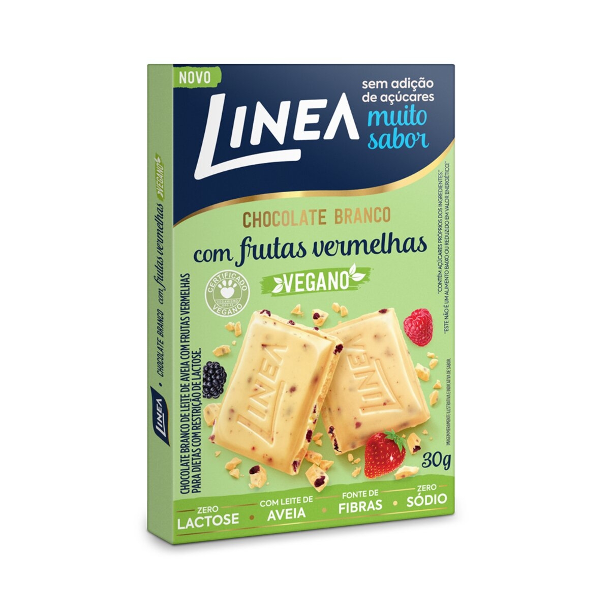 Chocolate Branco Linea Vegano Zero Açúcar e Lactose 30g: Oferta | Drogasil