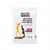 NUTRIGOOD CHOCOLATE 70% CACAU FIBRAS 15G