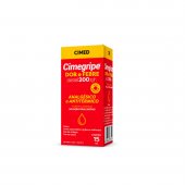 Cimegripe Dor e Febre Paracetamol 200mg/ml Solução Oral Gotas Sabor Laranja 15ml