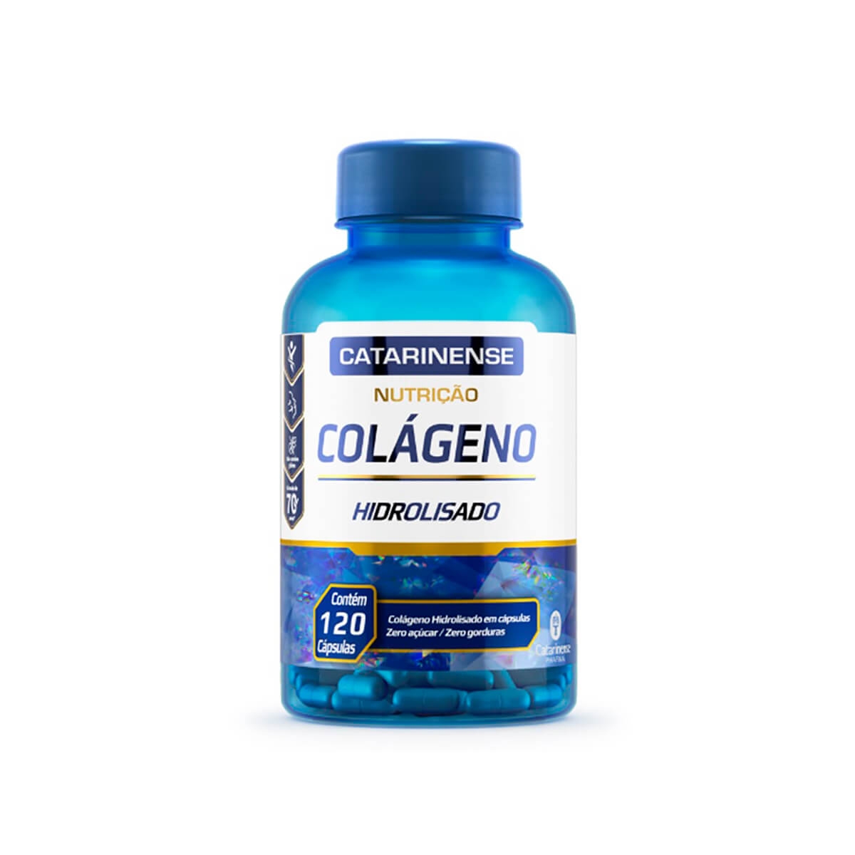 Colágeno Hidrolisado Catarinense com 120 cápsulas Menor preço em Colágeno Hidrolisado Catarinense com 120 cápsulas