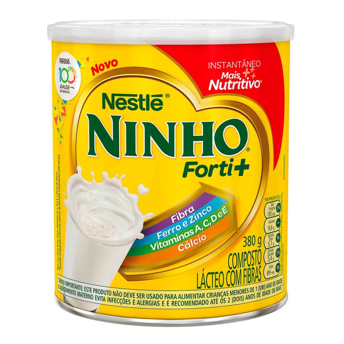 Composto Lácteo Ninho Mix Forti+ Instantâneo Fibras com 380g é boa?