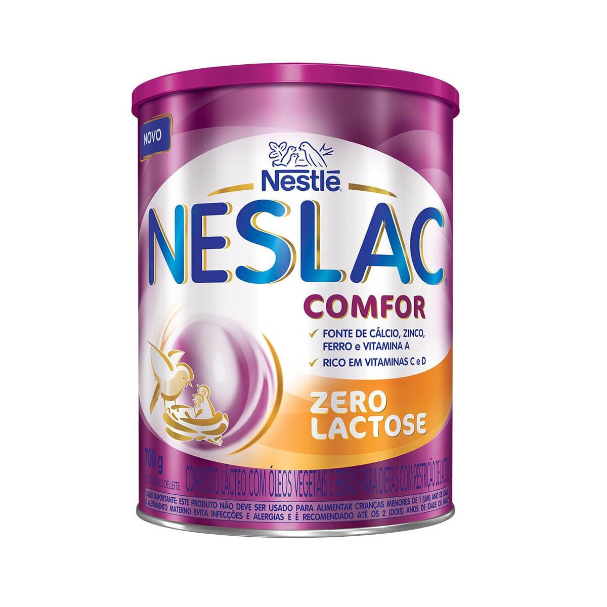 Composto Lácteo Neslac Nestlé Comfor Zero Lactose com 700g Menor preço em Composto Lácteo Neslac Nestlé Comfor Zero Lactose com 700g